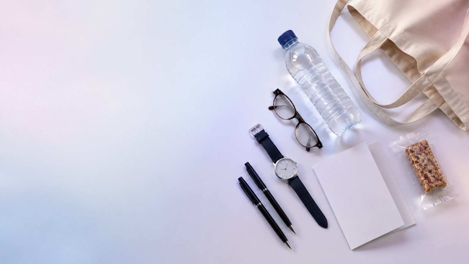 Affaires à prévoir le jour de l’examen : stylos, montre, lunettes, bouteille d’eau, en-cas et carnet